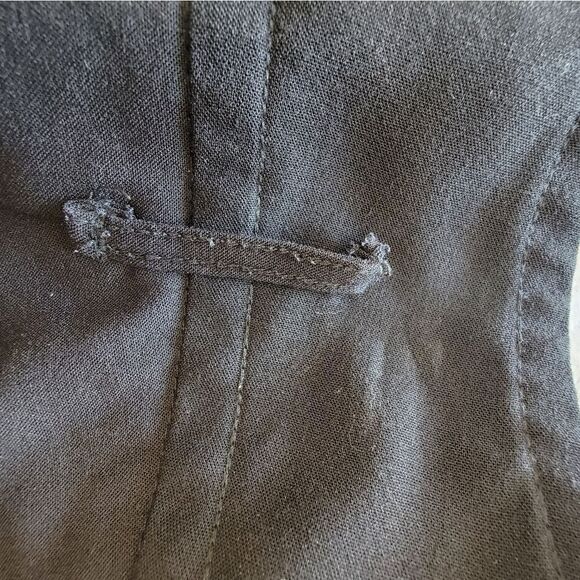 Max Studio Black Suit Pants | Wide Leg Dress Pants Solid Black Trouser | Size 6 - Picture 8 of 8